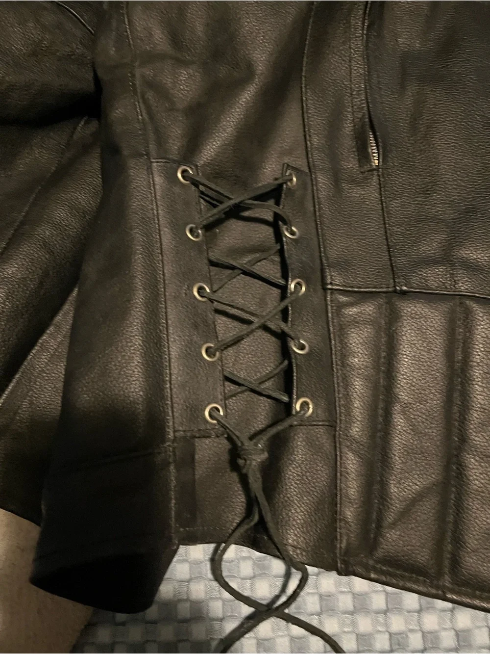 Men's Black Genuine Leather Bomber Jacket